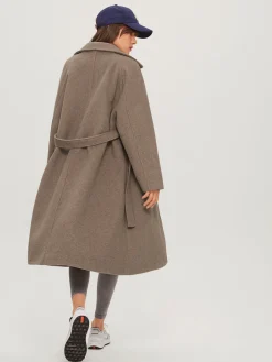 COMMENSE Brushed Belted Long Overcoat* Outerwear|Coats