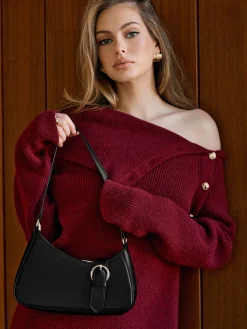 COMMENSE Buckle Belt-Design Armpit Bag* Bags|Accessories