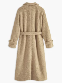 COMMENSE Buckle Belted Long Faux Fur Coat* Outerwear|Coats