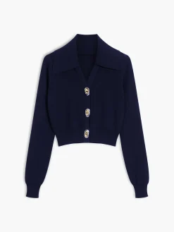 COMMENSE Buckle Up Long Sleeve Knit Top* Sweater Tops|Sweaters & Cardigans