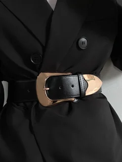 COMMENSE Buckle Wide Belt* Belts & Chain|Accessories