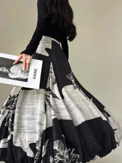 COMMENSE Bud Waist Side-Zipper Midi Skirt* Skirts|Bottoms