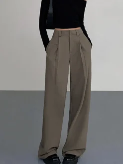 COMMENSE Business Casual Pleat Dress Pants* Pants|Matching Sets