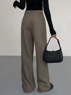 COMMENSE Business Casual Pleat Dress Pants* Pants|Matching Sets