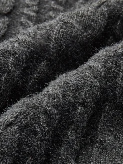 COMMENSE Button Corset Cable Knit Top* Knitwear|Tops