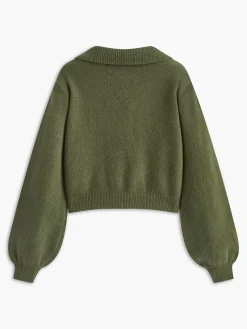 COMMENSE Button Down Lapel Short Cardigan* Cardigans|Sweaters & Cardigans