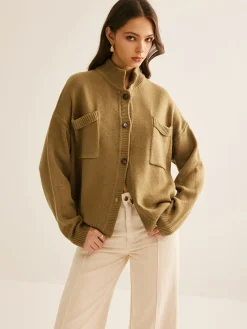 COMMENSE Button Down Pockets Cardigan* Cardigans|Sweaters & Cardigans