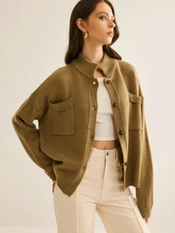 COMMENSE Button Down Pockets Cardigan* Cardigans|Sweaters & Cardigans