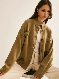 COMMENSE Button Down Pockets Cardigan* Cardigans|Sweaters & Cardigans