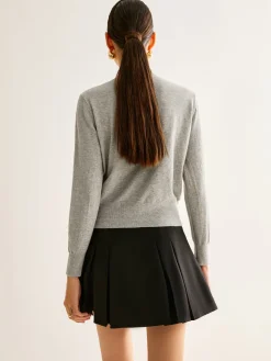 COMMENSE Button Down Slit Jersey Cardigan* Cardigans|Sweaters & Cardigans