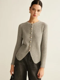 COMMENSE Button Down Split Cardigan* Cardigans|Sweaters & Cardigans