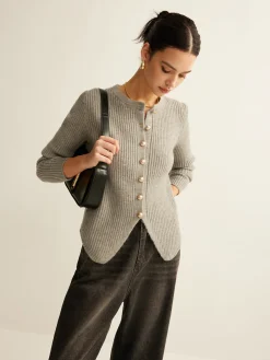 COMMENSE Button Down Split Cardigan* Cardigans|Sweaters & Cardigans