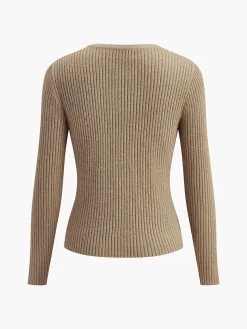 COMMENSE Button Down Split Cardigan* Cardigans|Sweaters & Cardigans
