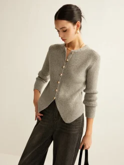 COMMENSE Button Down Split Cardigan* Cardigans|Sweaters & Cardigans