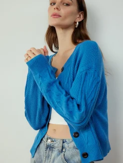 COMMENSE Button Down Twist Thin Cardigan* Cardigans|Sweaters & Cardigans