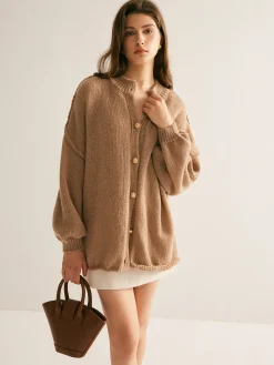 COMMENSE Button Loose Soft Cardigan* Cardigans|Sweaters & Cardigans