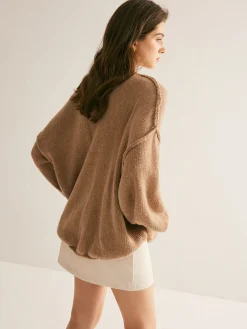 COMMENSE Button Loose Soft Cardigan* Cardigans|Sweaters & Cardigans