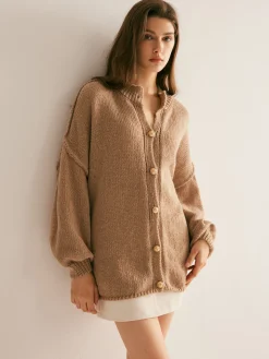 COMMENSE Button Loose Soft Cardigan* Cardigans|Sweaters & Cardigans