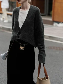 COMMENSE Buttoned Slouchy Cardigan* Cardigans|Sweaters & Cardigans