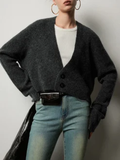 COMMENSE Buttoned Slouchy Cardigan* Cardigans|Sweaters & Cardigans