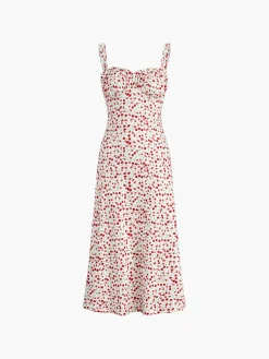 COMMENSE Cami Floral Bohemian Vacation Midi Dress* Casual Dresses|Floral Dresses