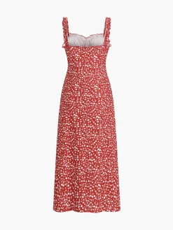 COMMENSE Cami Floral Bohemian Vacation Midi Dress* Casual Dresses|Floral Dresses