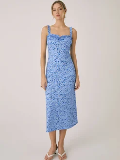COMMENSE Cami Floral Bohemian Vacation Midi Dress* Casual Dresses|Floral Dresses