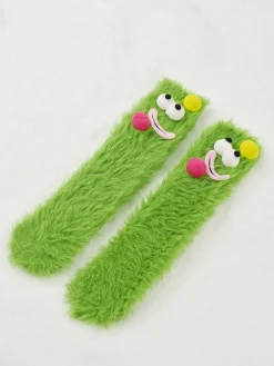 COMMENSE Cartoon Coral Velvet Mid-Calf Socks* Socks & Tights|Accessories