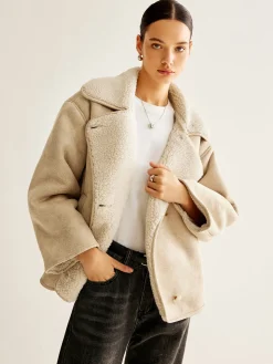 COMMENSE Cashmere-Blend Button Fleece Jacket* Outerwear|Jackets