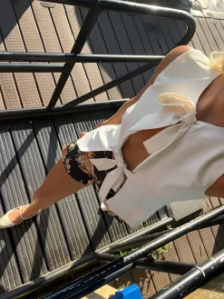 COMMENSE Casual Bow Tie Front Tank Top* Tank Tops & Camis|Tops