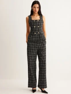 COMMENSE Casual Checked Tweed Pants* Pants|Matching Sets