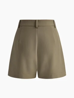 COMMENSE Casual Mid Waist Shorts Without Belt* Shorts|Bottoms