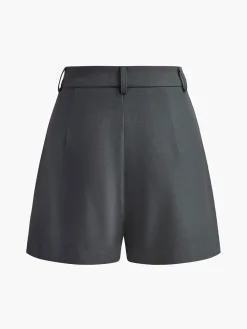 COMMENSE Casual Mid Waist Shorts Without Belt* Shorts|Bottoms