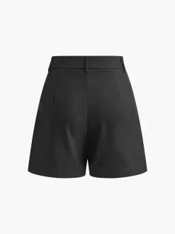 COMMENSE Casual Mid Waist Shorts Without Belt* Shorts|Bottoms