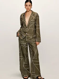 COMMENSE Casual Printed Lapel Shirt* Blouses & Shirts|Matching Sets