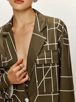 COMMENSE Casual Printed Lapel Shirt* Blouses & Shirts|Matching Sets