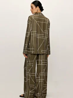 COMMENSE Casual Printed Lapel Shirt* Blouses & Shirts|Matching Sets