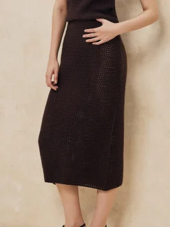 COMMENSE Casual Solid Sweater Skirt* Skirts|Knitwear