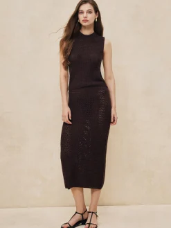 COMMENSE Casual Solid Sweater Skirt* Skirts|Knitwear