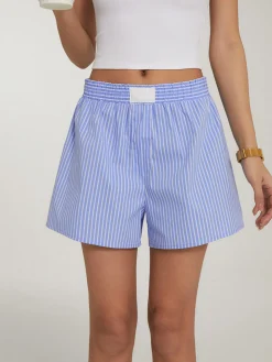 COMMENSE Casual Striped Shorts Set* Shorts Sets|Shorts