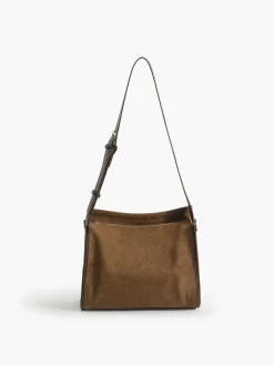 COMMENSE Causal Bucket Zipper Tote Bag* Bags|Accessories