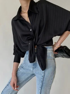 COMMENSE Charlotte Oversized Button Up Collared Shirt* Blouses & Shirts|Tops