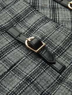 COMMENSE Checked Pleated Zipper Mini Skirt* Skirts|Bottoms