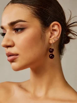 COMMENSE Cherry Charm Dangle Earrings* Earrings|Accessories