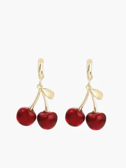 COMMENSE Cherry Stud Drop Earrings* Earrings|Accessories