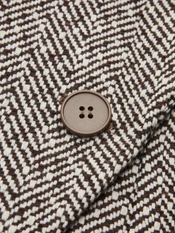 COMMENSE Chevron Lapel Cinched Blazer* Outerwear|Blazers