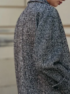 COMMENSE Chevron Pockets Long Coat* Outerwear|Coats