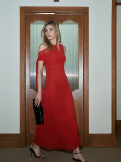 COMMENSE Chiffon Cowl Neck Backless Dress* Cocktail & Party Dresses|Summer Dresses