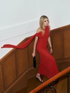 COMMENSE Chiffon Cowl Neck Backless Dress* Cocktail & Party Dresses|Summer Dresses