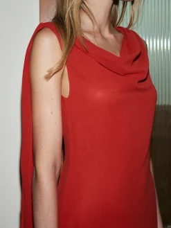 COMMENSE Chiffon Cowl Neck Backless Dress* Cocktail & Party Dresses|Summer Dresses